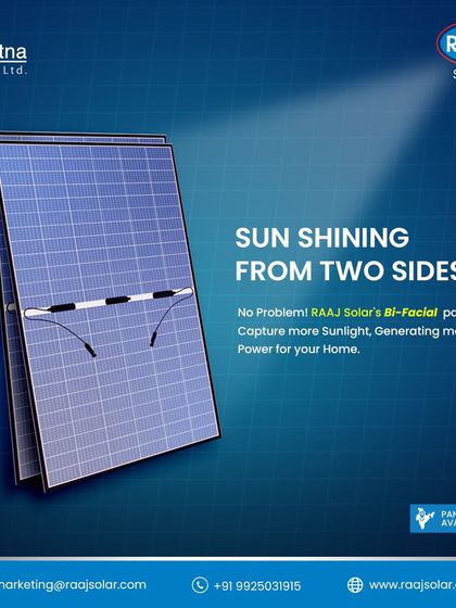 Raaj Solar - Utility-Scale & Industrial Solar Projects Our Advanced Solar Modules photo 21