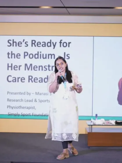 We take on the tough, often ignored conversations. Here, our Research Lead presents at the Para Sport Summit on the critical topic of menstrual health for female para-athletes, highlighting the urgent need for inclusive policies, adaptive products, and supportive infrastructure.