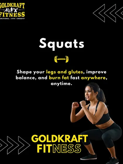 Bodyweight squats are perfect for shaping your legs and glutes. They also improve balance and burn fat fast, making them a great exercise you can do anywhere.