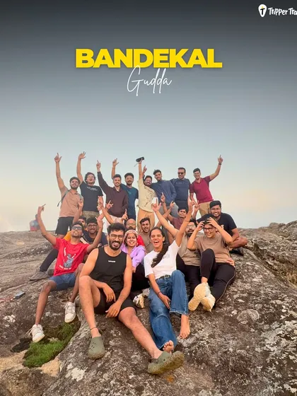 The feeling of reaching the top of Bandekal Gudda in Chikmagalur with your new squad. These are the moments that make every trek worth it.
