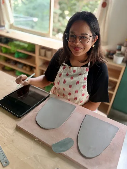 Officially welcoming our studio apprentice, Asmi, to the team! She started as a student and has become an integral part of our community.