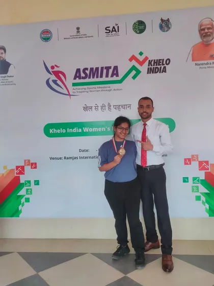 Celebrating the success of our student at the Khelo India Women's League. These platforms are vital for promoting female participation in combat sports.
