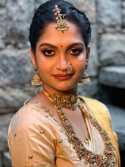 Himabindu - Bridal Makeup Classic South Indian Muhurtham Looks photo 6