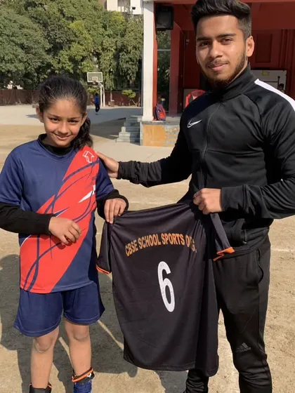 A throwback to a proud moment, celebrating a player's selection for the CBSE School Sports team. Every achievement, big or small, is a milestone.
