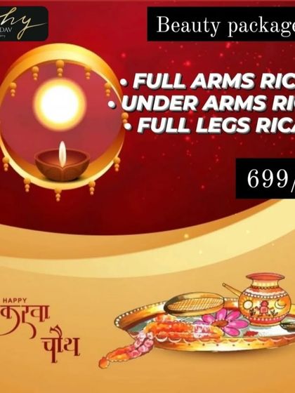 For clients who just need waxing services, we create simple, value-for-money packages. This offer included RICA waxing for full arms, underarms, and full legs, using quality wax that is effective and gentle on the skin.