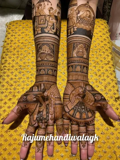 Raju Mehendi - Bridal Mehendi Custom Portraits: Your Story on Your Hands photo 29