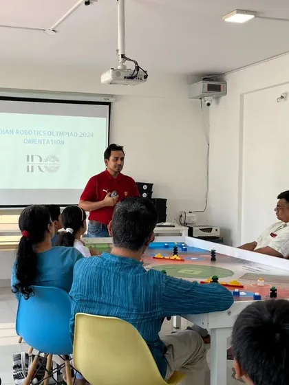 We kicked off the competition season with an orientation for the Indian Robotics Olympiad. Parents and students gathered to learn about the challenges and what it takes to compete.