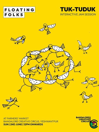 Come and jam with us! We host interactive musical conversations like 'Tuk-Tuduk' by Floating Folks, where you can bring your energy or your instrument and be part of the music.