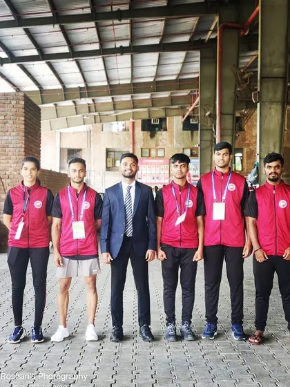 Our team of fighters representing Mumbai City at the Wako India Senior National Kickboxing Championship in Punjab. We are proud to compete at the highest level.