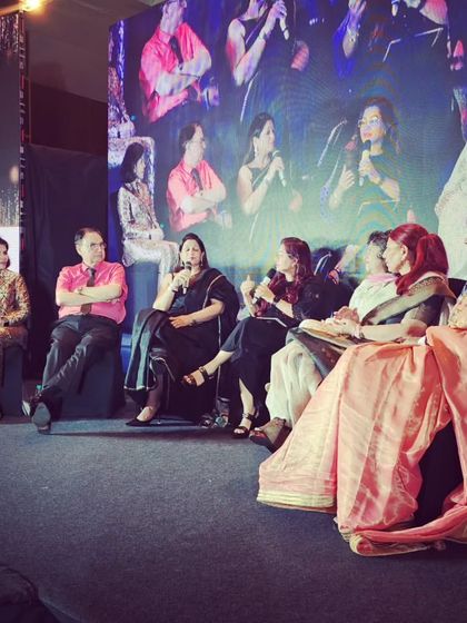 A candid moment during the intense discussion on domestic violence. It is a complex issue that requires open and honest conversation.