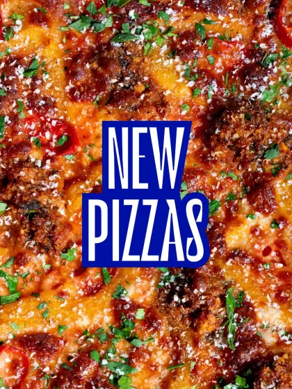 Announcing my new pizza menu. I'm always experimenting with bold and cheesy new flavours to keep things interesting.
