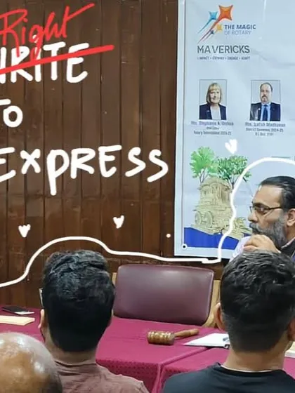 Here I am, leading a 'Write to Express' session with the Rotary Club of Vijayanagar. These workshops are about creating a safe space for everyone to explore their voice, whether it's for personal growth or team connection.