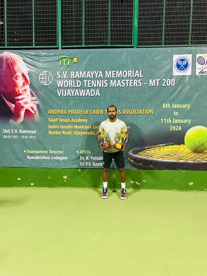 A successful trip to Vijayawada for the ITF MT200 tournament, where I won the singles title and was the runner-up in doubles.