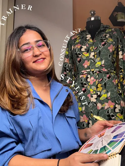 This is me in my element, working with color palettes and fabrics. As a trainer, consultant, and stylist, my goal is to empower you with the right tools for grooming and styling.