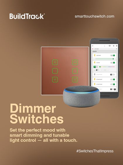 Set the perfect mood with our Dimmer Switches. These switches allow for smart dimming and tunable light control, giving you the power to adjust the brightness and warmth of your lighting with a simple touch or voice command.