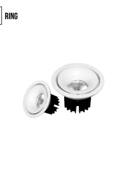 The Ring COB light is a simple yet elegant downlight. Its clean, circular design and efficient light output make it a versatile choice for general illumination.