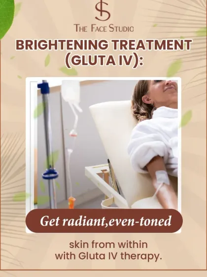 This graphic highlights some of my most popular advanced treatments. It includes Laser Hair Reduction, HIFU for skin tightening, and Gluta IV drips for skin brightening from within.