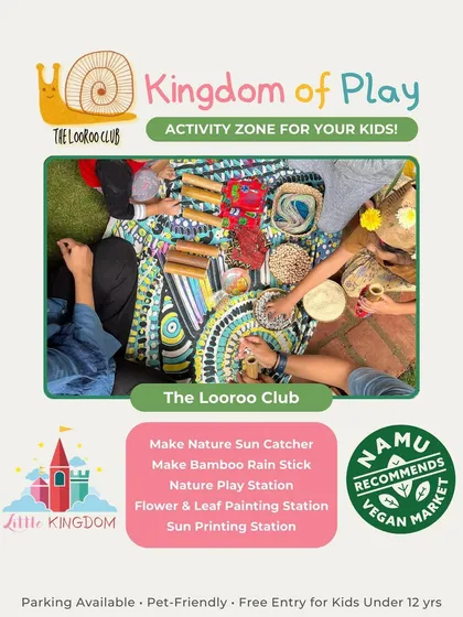 Highlighting The Looroo Club's nature-inspired crafts, such as making sun catchers and bamboo rain sticks.