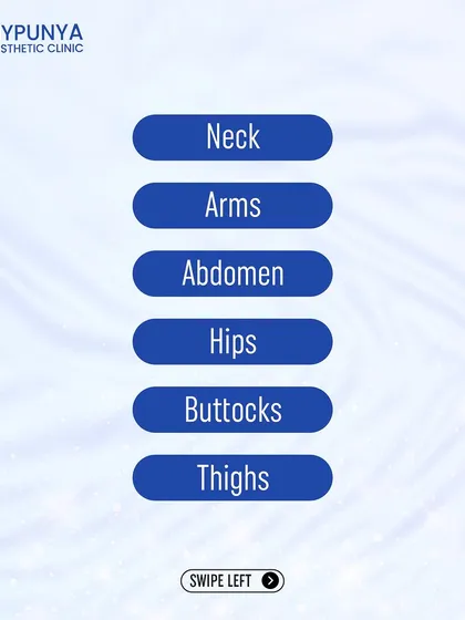 We can perform liposuction on almost any area with stubborn fat, including the neck, arms, abdomen, hips, buttocks, and thighs.