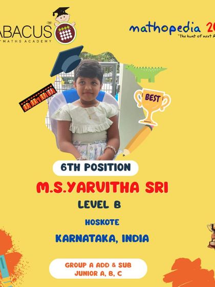 Abacus D Maths Academy - Educational Franchise & Teacher Training Mathopedia: Our Annual Competitions photo 140