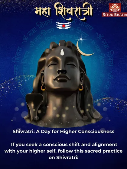 Happy Maha Shivratri. This image of Lord Shiva in meditation is a reminder that this sacred night is a journey towards inner peace, strength, and divine alignment.
