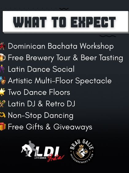 Here's what to expect at one of our big events. From workshops and social dancing to live DJs and free giveaways, we make it a night to remember.