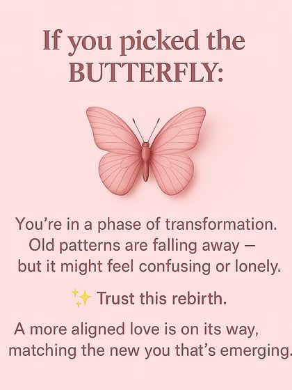 What do you need to know about your love journey right now? Choose a symbol to understand if you're in a phase of transformation, if your beliefs are being mirrored, or if your patience is about to be rewarded.