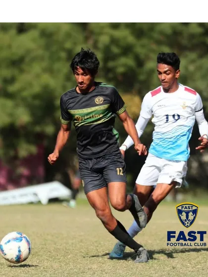 Our U18 player Aadith RP in action for Vatika FC in the Delhi Premier League. He finished as one of the top three goalscorers in Football Delhi's highest division.