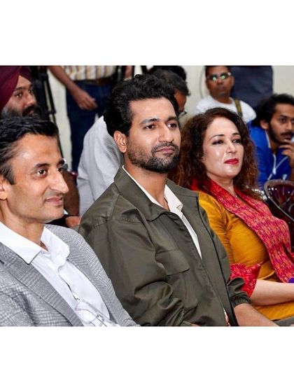 In the audience with Vicky Kaushal during the launch event. It was a day of insightful discussions and a shared commitment to men's health and aesthetics.
