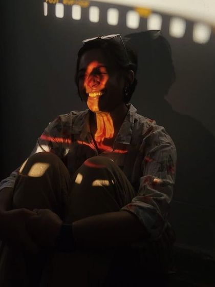 A creative portrait taken during our OSCH Photography Project. We encourage participants to experiment and find their own visual language through photography.