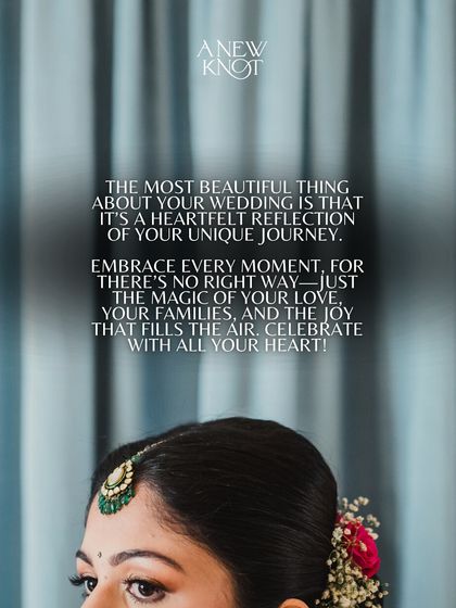 A series of advice graphics for brides-to-be, emphasizing the importance of choosing the right planner and embracing the joy of the journey.