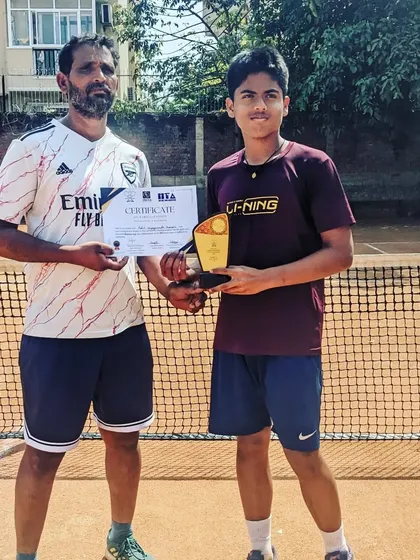 Rohit Sai became runner-up in the Under 14 Championship Series tournament held in Gurgaon. Congratulations on his first final.