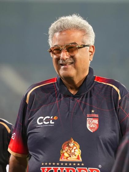 Film producer Boney Kapoor enjoying the CCL match. We were delighted to have him and many other friends from the industry join us for this sporting event.