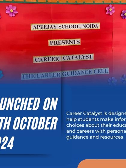 We are thrilled to announce the launch of Career Catalyst, our new Career Guidance Cell. Launched on October 15, 2024, it is designed to help students make informed choices about their education and careers with personalized guidance.