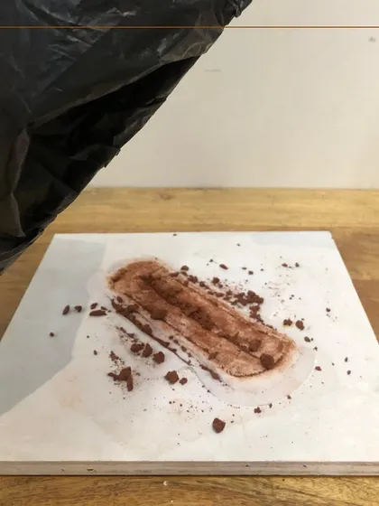 My 'Dirty Fertility' installation explores the parallels between the stigma surrounding female fertility and how we label soil as 'dirty'. Using soil as a medium, these sculptures of a concealed sanitary pad, a uterus, and a fertile bust challenge these taboos and invite a more inclusive relationship with life-giving forces.