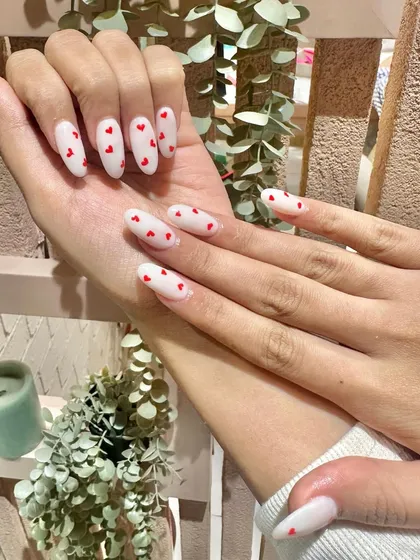 A still shot of the adorable heart-themed extensions. We ensure our extensions are not only beautiful but also strong and durable.
