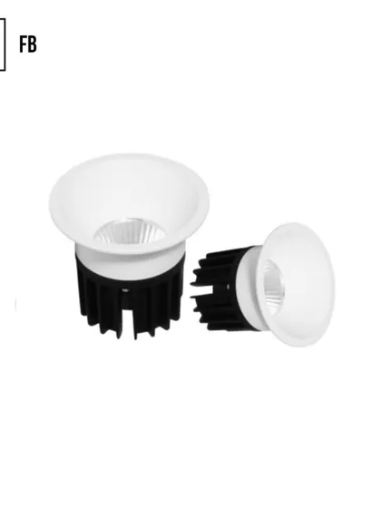 The FB Ceiling Light is a versatile and brilliant downlight. It is available in multiple wattages, from 7W to 30W, to suit a wide range of applications and ceiling heights.