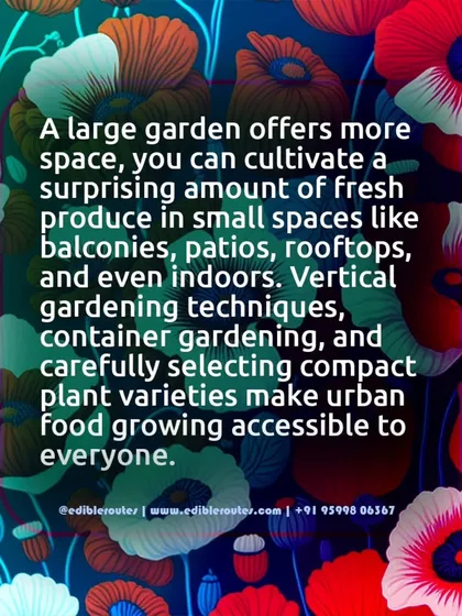 You can cultivate a surprising amount of produce in small spaces. I use techniques like vertical gardening, container planting, and compact plant varieties to make urban food growing accessible to all.