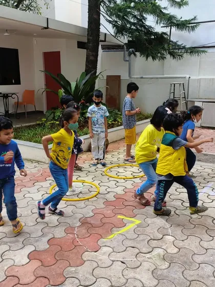 A mathemagical Saturday! We read 'One is a Snail, Ten is a Crab' and then took the learning outdoors with fun, active math games that got everyone moving and counting.