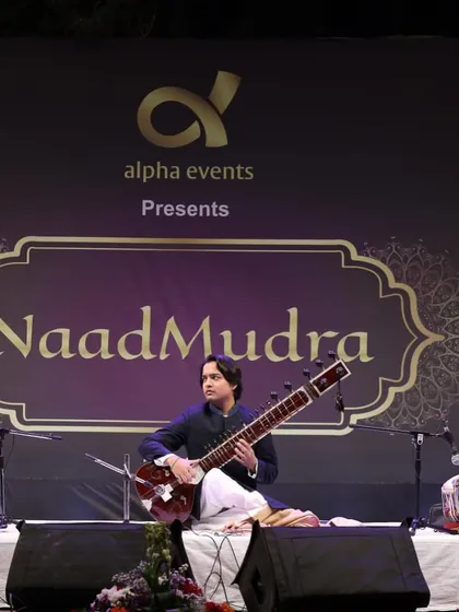 A wider view of the stage at the 'NaadMudra' concert in Pune, showing the full ensemble. It was a pleasure to perform with such seasoned artists.