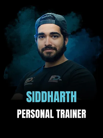 Meet Siddharth, one of the dedicated personal trainers on our team, ready to help you achieve your goals.