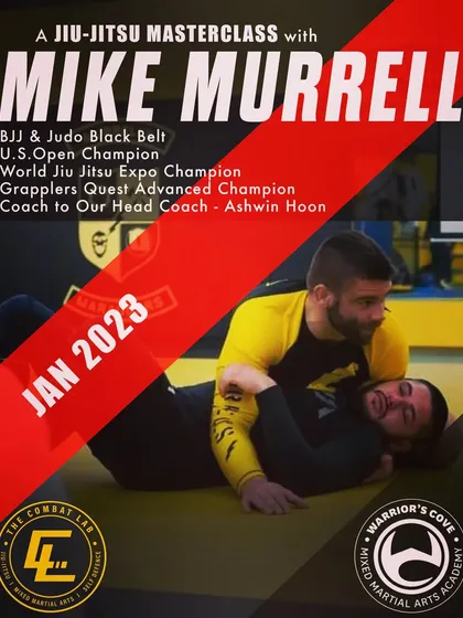 Announcing our 2-day Jiu-Jitsu masterclass with Mike Murrell, a BJJ and Judo black belt with over 20 years of experience.
