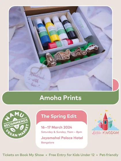 Amoha Prints offers lovely DIY block printing kits, a wonderful way to introduce kids to a traditional craft.