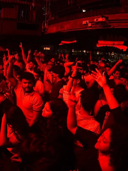 A sea of hands in the air at Khar Social. When the beat drops, the whole place gets lit. This is the energy you can expect at The Grind.
