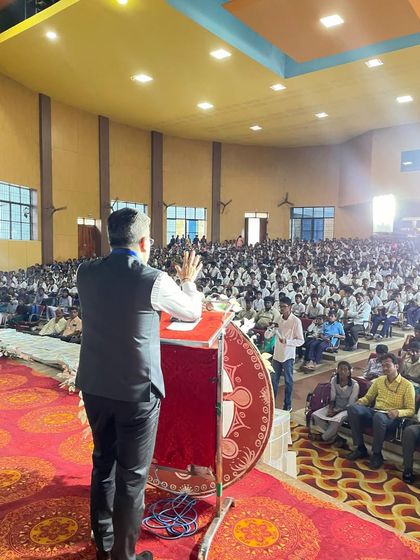 Addressing the large gathering of students, my focus was to inspire them to dream big and work hard to achieve those dreams.