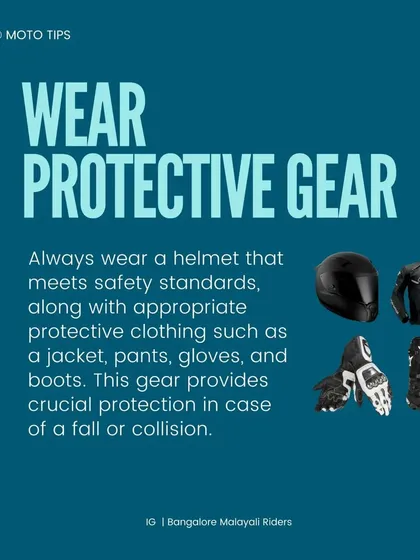 BMR Moto Tips: Wear Protective Gear. We insist that all our riders wear a helmet that meets safety standards, along with a proper jacket, pants, gloves, and boots.