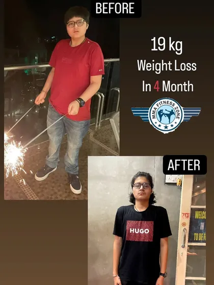A 19kg weight loss in 4 months. This transformation is a story of dedication and determination, moving from fat to fit one day at a time.