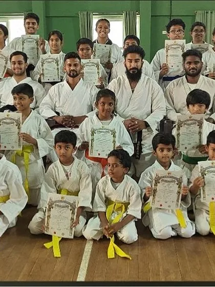 This is what progress looks like. A proud moment with my students from the Marathahalli dojo after their KYU Grading. Seeing them grow in skill and confidence is my greatest reward.