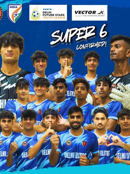 Confirmed for the next round. Our U-19 team after qualifying for the Super 6 stage of the Delhi Future Stars Youth League.