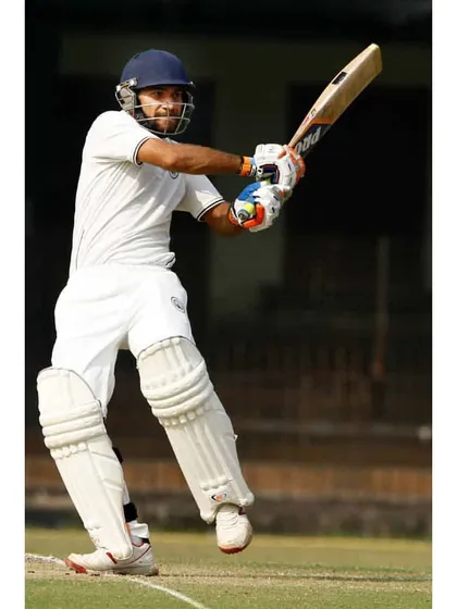 Rajat Paliwal in his classic batting stance. He had a fantastic Vijay Hazare Trophy, scoring 336 runs at an average of 68.
